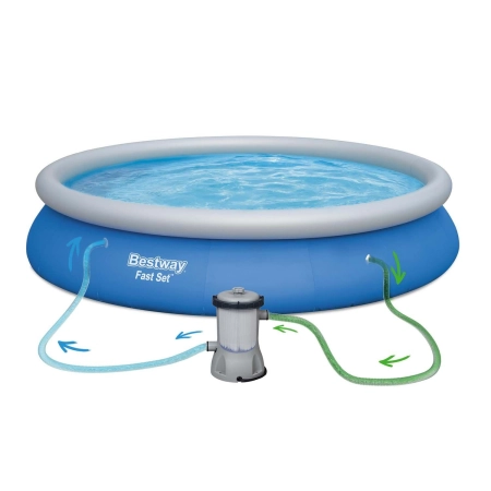 Basen ogrodowy rozporowy, 9w1, Bestway, 457x84 cm