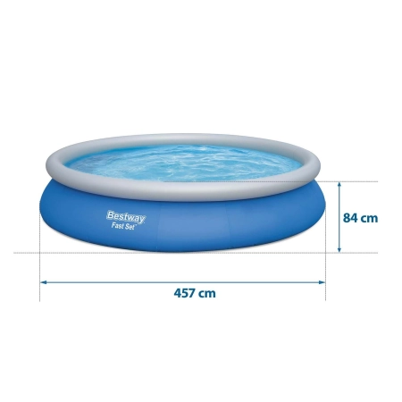 Basen ogrodowy rozporowy, 9w1, Bestway, 457x84 cm