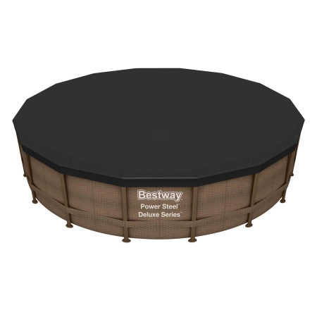 Pokrywa do basenu stelażowego, Bestway, 493 cm, czarny