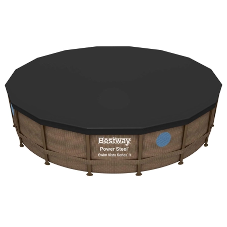 Pokrywa do basenu stelażowego, Bestway, 493 cm, czarny