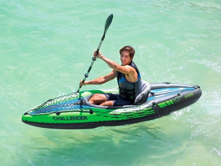 Kajak dmuchany Challenger K1, Intex, 274x76x33 cm