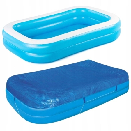 Basen rodzinny dmuchany, rodzinny, Bestway, 262x175x51 cm + pokrywa