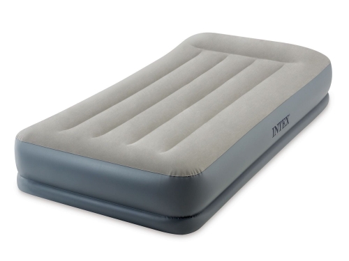 Przejdź do produktu Materac dmuchany, z wbudowaną pompką,  jednoosobowy, Intex, 191x99x30 cm
