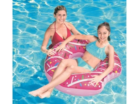 Koło do pływania, donut, Bestway, 107 cm, różowy
