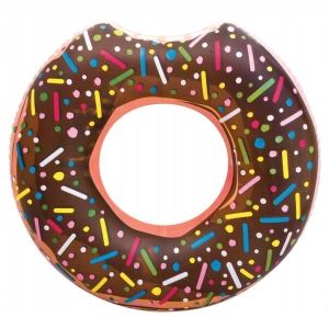 Koło do pływania, donut, Bestway, 107 cm, brązowy