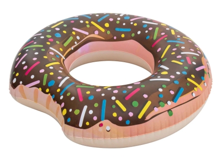 Koło do pływania, donut, Bestway, 107 cm, brązowy