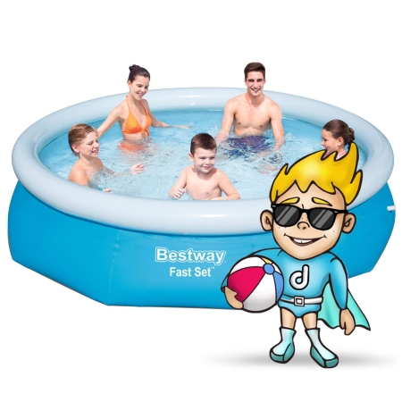 Basen ogrodowy rozporowy, zestaw 15w1, Bestway, 305x76 cm