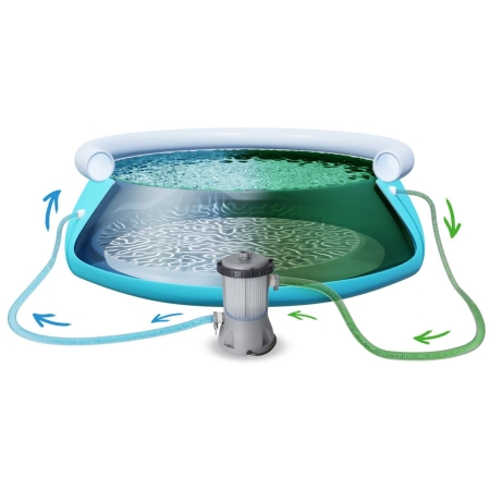Basen ogrodowy rozporowy, zestaw 15w1, Bestway, 305x76 cm