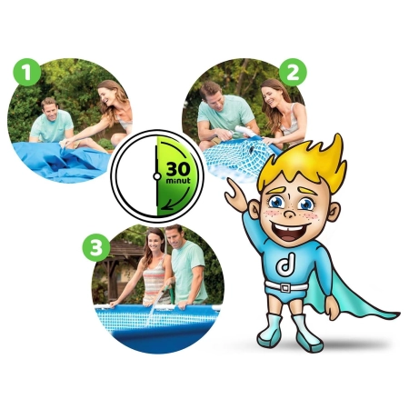 Basen ogrodowy stelażowy, zestaw 15w1, Intex, 450x220x84 cm