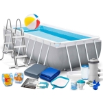 Basen ogrodowy stelażowy, zestaw 18w1, Intex, 488x244x107 cm