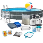 Basen ogrodowy stelażowy, 17w1, Intex, 732x132 cm