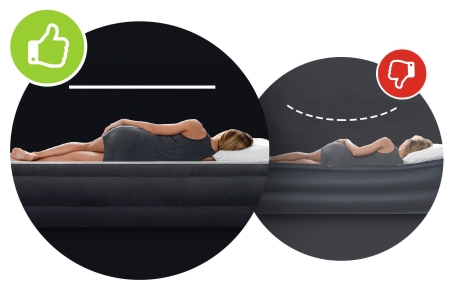 Materac dmuchany, jednoosobowy, Intex, 191x99x25 cm