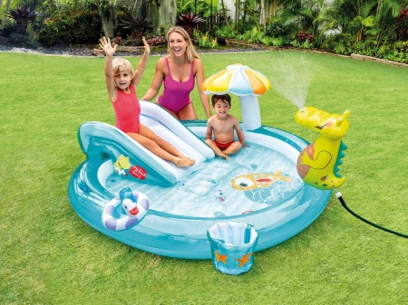 Plac zabaw, krokodylek, Intex, 201x170x84 cm