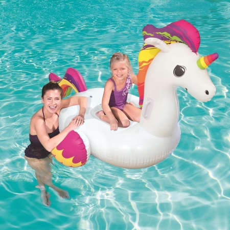 Dmuchany jednorożec dla dzieci, Bestway, 155x119 cm