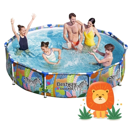 Basen ogrodowy stelażowy, zestaw 4w1, Bestway, 305x66 cm