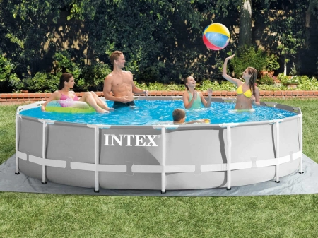 Basen ogrodowy stelażowy, zestaw 18w1, Intex, 457x107 cm