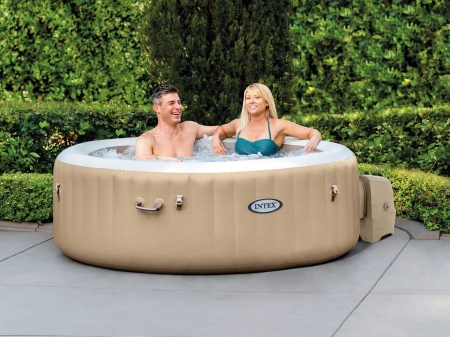 Dmuchane SPA Jacuzzi z hydromasażem, 4 os. + akcesoria, Intex, 196x71 cm