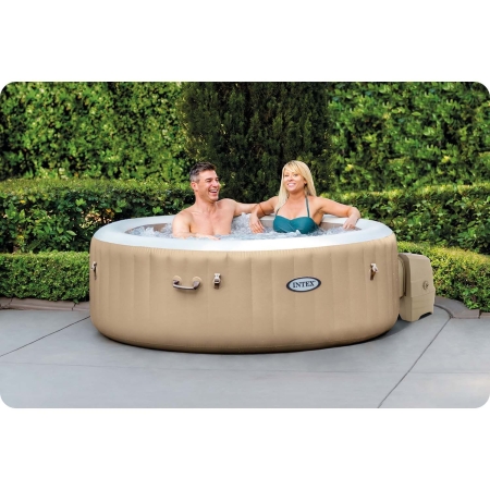 Dmuchane SPA Jacuzzi z hydromasażem, 4 os. + akcesoria, Intex, 196x71 cm