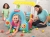 Kojec pociąg + piłki Fisher-Price, Bestway 132x94 cm