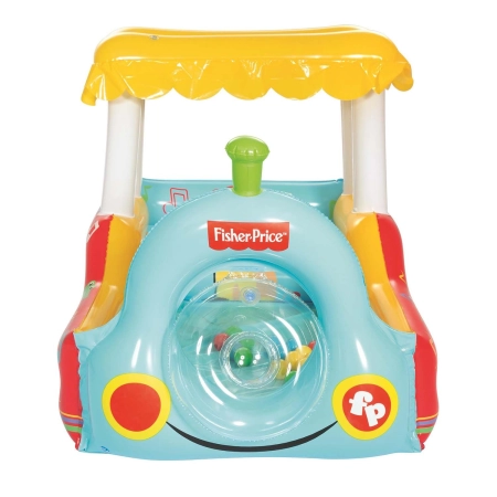 Kojec pociąg + piłki Fisher-Price, Bestway 132x94 cm