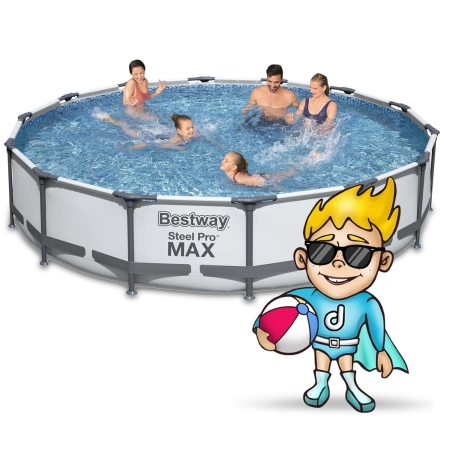 Basen ogrodowy stelażowy, 18w1, Bestway, 457x107 cm