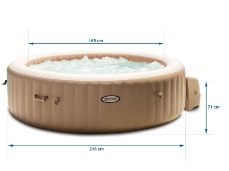 Dmuchane SPA Jacuzzi z hydromasażem, 6 os. + akcesoria, Intex, 216x71 cm