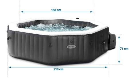 Dmuchane SPA Jacuzzi z hydromasażem, 6 os. + akcesoria, Intex, 218x71 cm