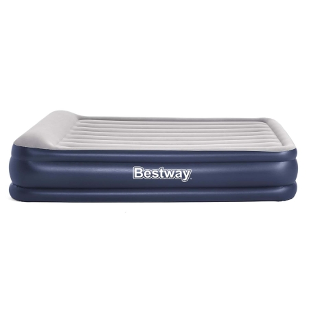 Materac dmuchany, z wbudowaną pompką, Bestway, 203x152x46 cm