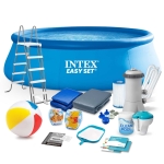 Basen ogrodowy rozporowy, zestaw 18w1, Intex, 457x122 cm