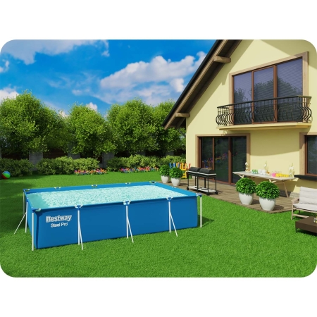 Basen ogrodowy stelażowy, 15w1, Bestway, 400x211x81 cm