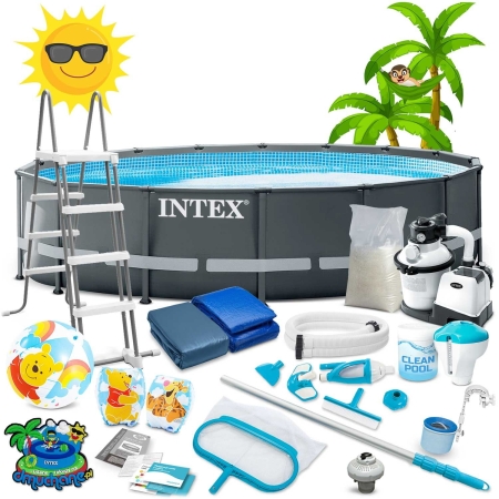 Basen ogrodowy stelażowy, 21w1, Intex, 488x122 cm