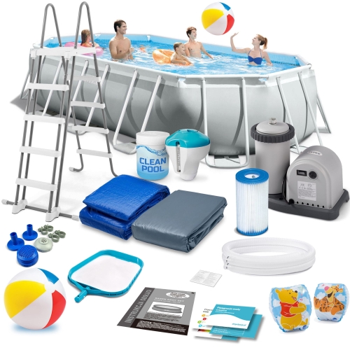 Przejdź do produktu Basen prostokątny, 18w1, Intex, 503x274x122cm