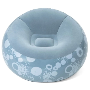 Fotel dmuchany, pufa, Bestway, 112x112x66 cm, niebieski