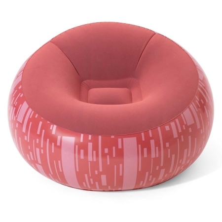 Fotel dmuchany, pufa, Bestway, 112x112x66 cm, czerwony