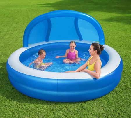 Basen dmuchany, niebieski, Bestway, 185x180x53 cm