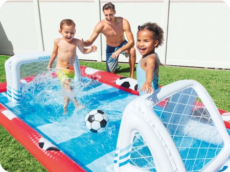 Plac zabaw, dmuchana arena sportowa, Intex, 325x267x102 cm