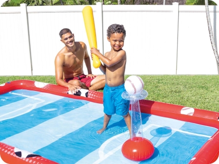 Plac zabaw, dmuchana arena sportowa, Intex, 325x267x102 cm