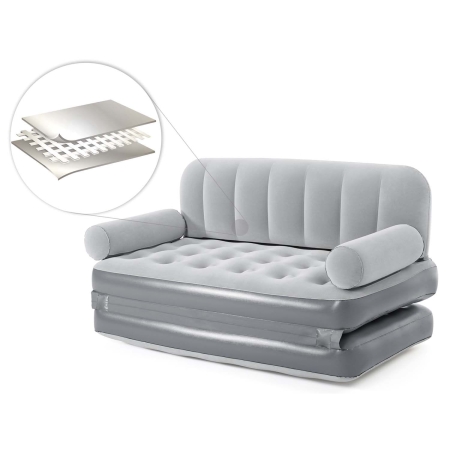 Sofa welurowa z wbudowaną pompką, Bestway, 188x152x64 cm