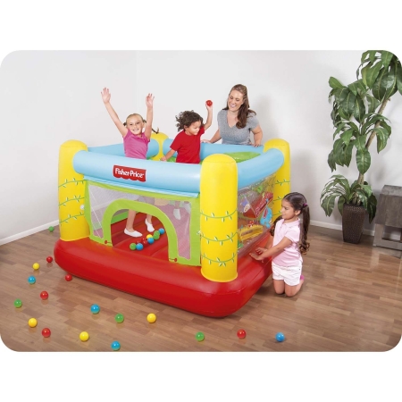 Trampolina dmuchana dla dzieci, Fisher-Price, Bestway, 175x173x114 cm