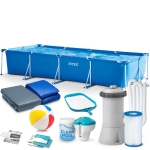 Basen ogrodowy stelażowy, 16w1, Intex, 450x220x84cm