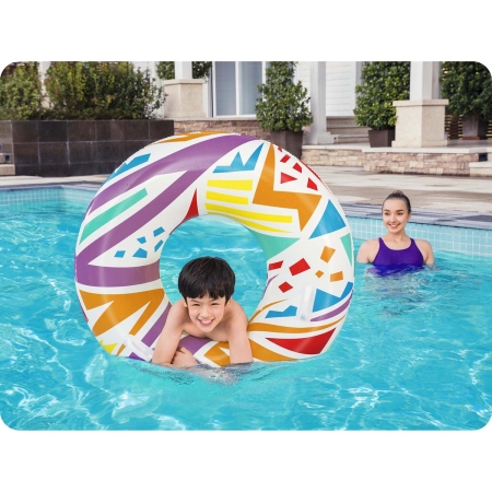 Koło do pływania z uchwytami, Bestway, 107 cm