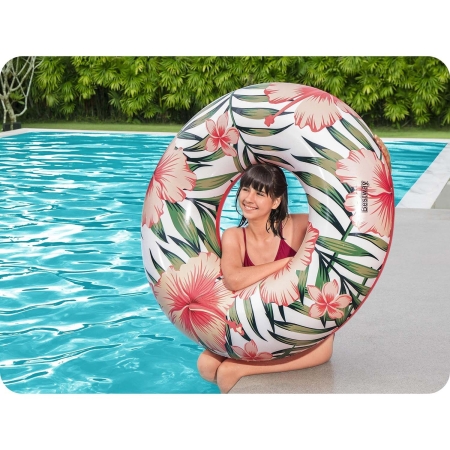 Koło do pływania, Bestway, 119 cm, różowy