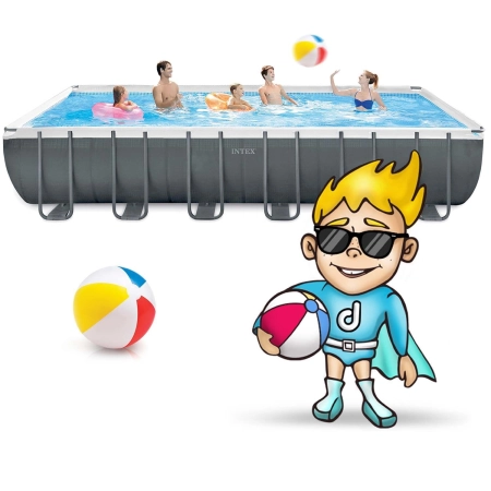Basen ogrodowy stelażowy, 21w1, Intex, 732x366x132 cm