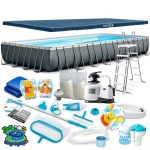 Basen ogrodowy stelażowy, 21w1, Intex, 975x488x132 cm