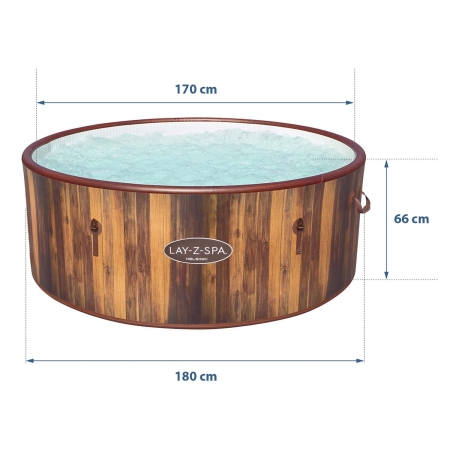 Dmuchane SPA z masażem i podgrzewaczem wody, 7 osobowe, Bestway, 170x66 cm