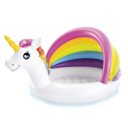 Brodzik dmuchany, jednorożec, Intex, 127x102x69 cm