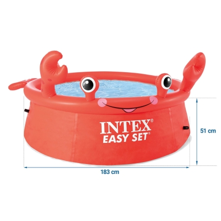 Basen ogrodowy rozporowy, krab, Intex, 183x51 cm