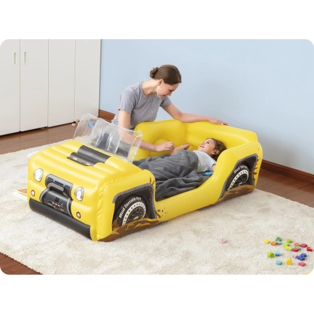 Materac welurowy auto Bestway, 160x84x62 cm