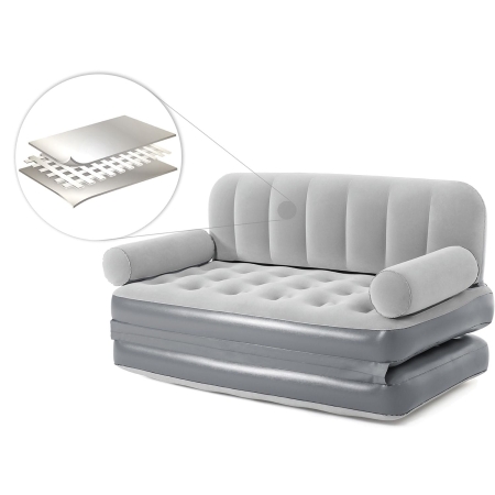 Sofa welurowa z elektryczną pompką, Bestway, 188x152x64 cm