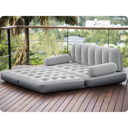 Sofa welurowa z elektryczną pompką, Bestway, 188x152x64 cm